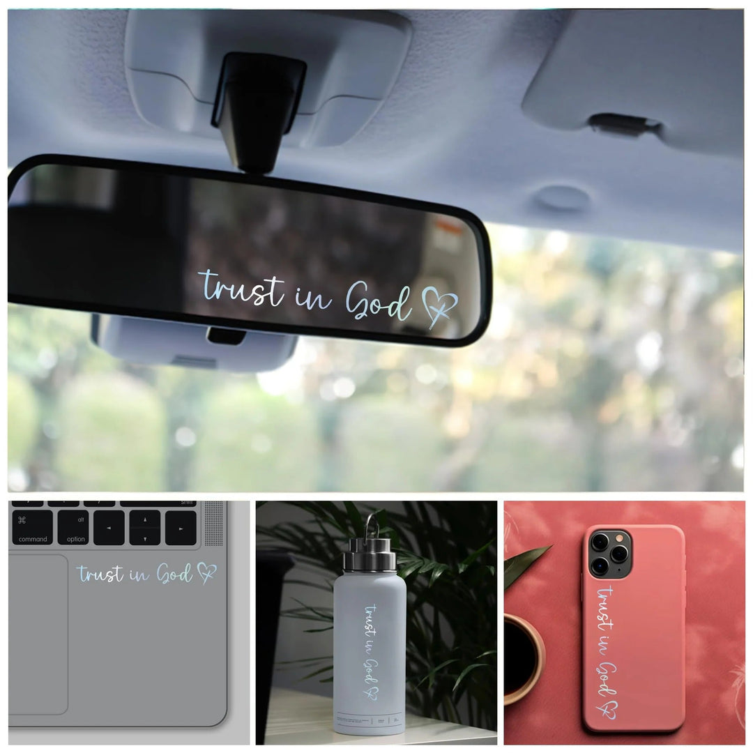 BowLift | Faith Car Sticker | Waterproof Vinyl | Inspirational Christian Quote Decal