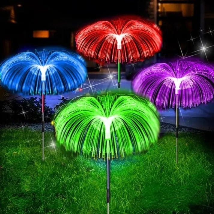 BowLift | Solar Garden Light Jellyfish – Hypnotic Color Change at Night