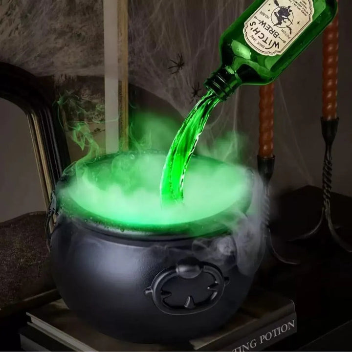 BowLift | Cauldron decoration – with floating magic bottle & fog effect