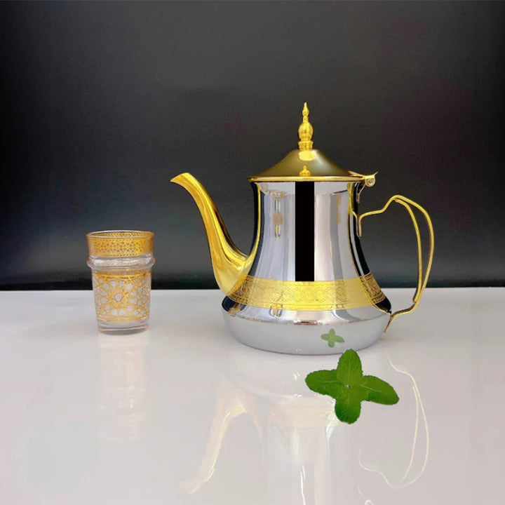 Induction Gas Arabic Style Stainless Steel Teapot Water Tea Kettle | Bowlift