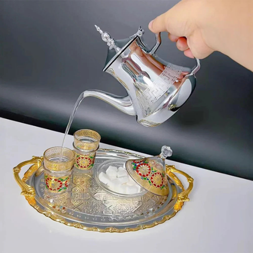Induction Gas Arabic Style Stainless Steel Teapot Water Tea Kettle | Bowlift