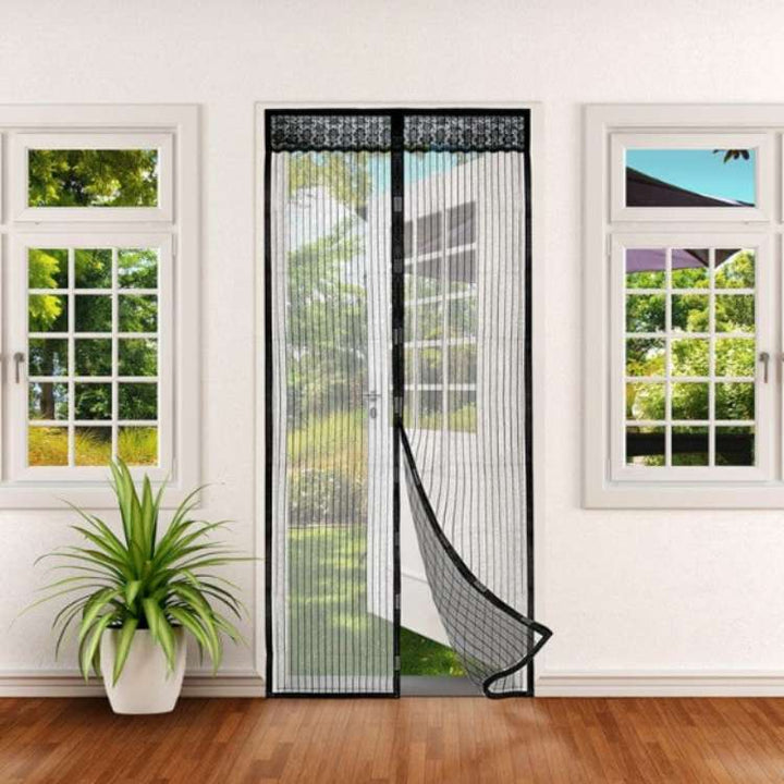 BowLift | InsectGuard Magnetic Mesh Door | Heavy-Duty, Tear-Resistant & Hands-Free Access for Summer Airflow