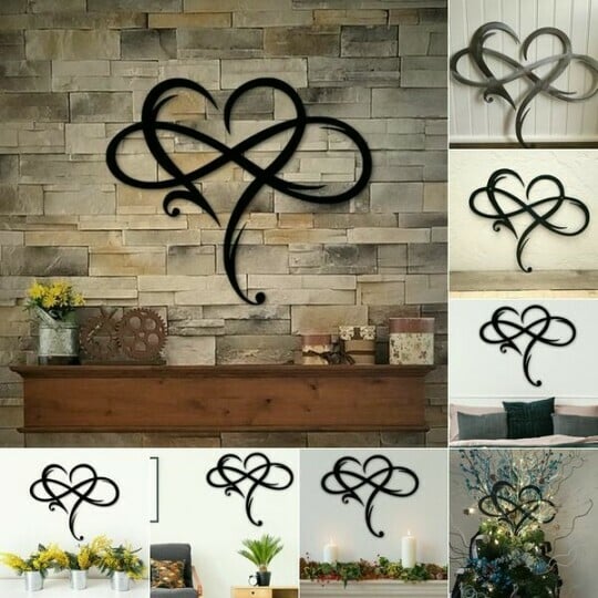 BowLift | Iron Wall Art with Infinity Heart - InfiniteHeart