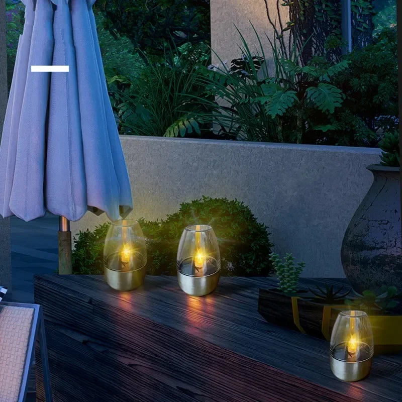 CandelaSoleil – Elegant Solar Lantern for Garden and Terrace Bowlift