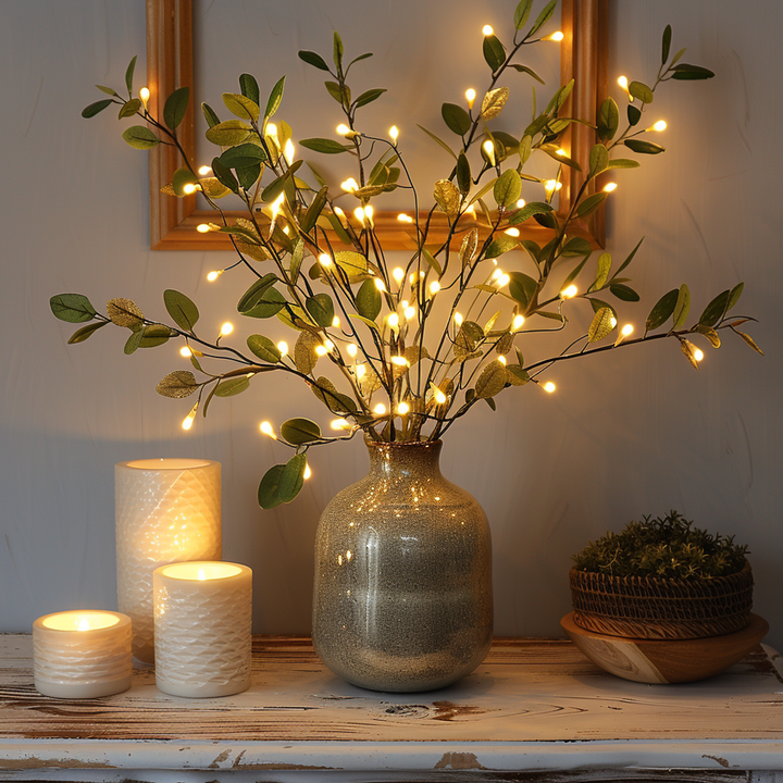 BowLift | LumiVista Magical Olive Branch String Light – 70cm Elegant LED Decoration