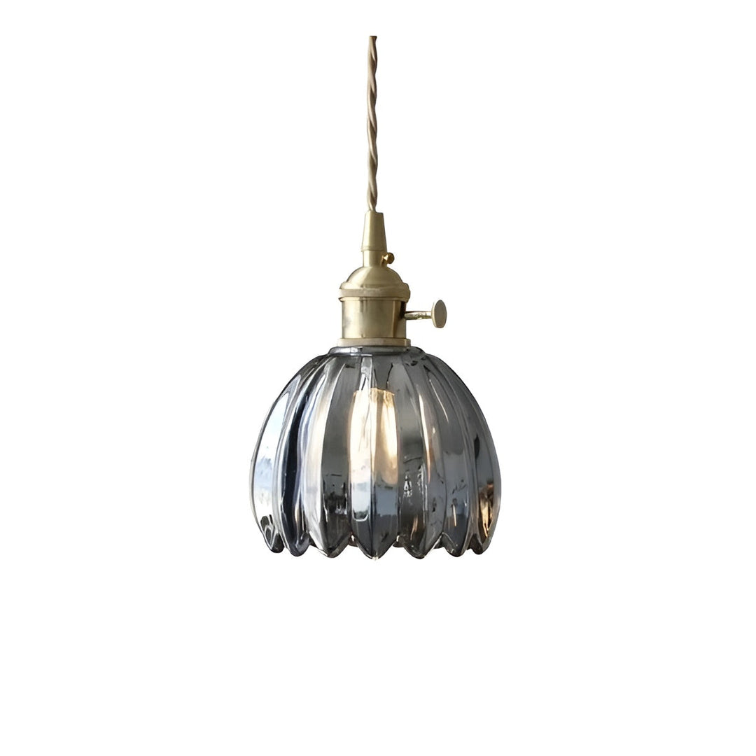 Pendant light with flower glass – Japanese design for cozy rooms | Bowlift