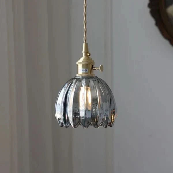 BowLift | Glass Flower Pendant Light – Japanese Style