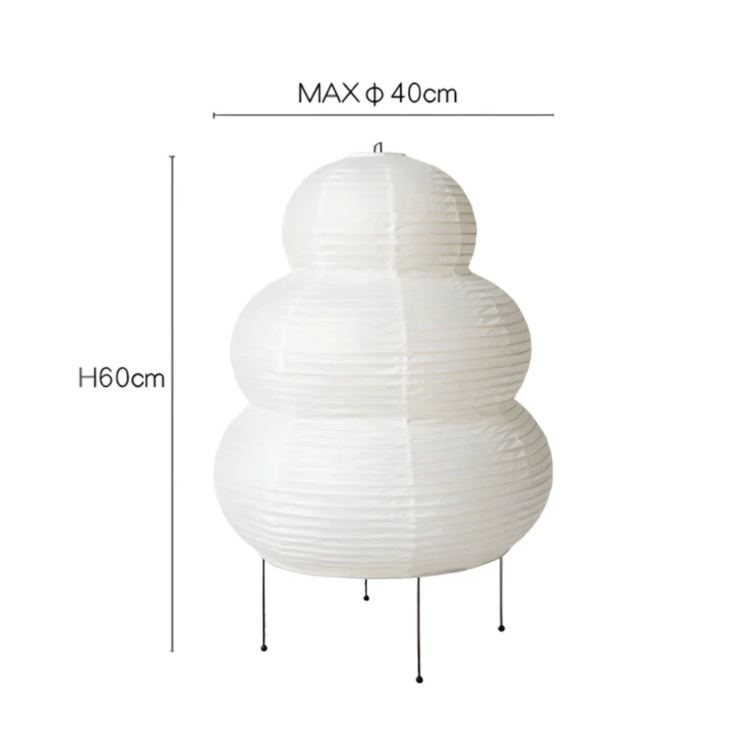 BowLift | Japanese Wabi-Sabi Floor Lamp - SereneAura