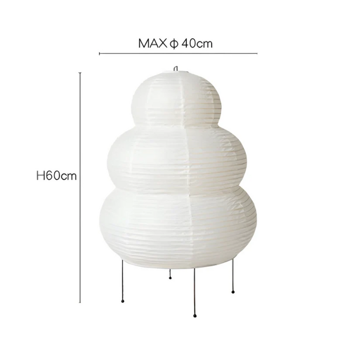 BowLift | Japanese Wabi-Sabi Floor Lamp - SereneAura
