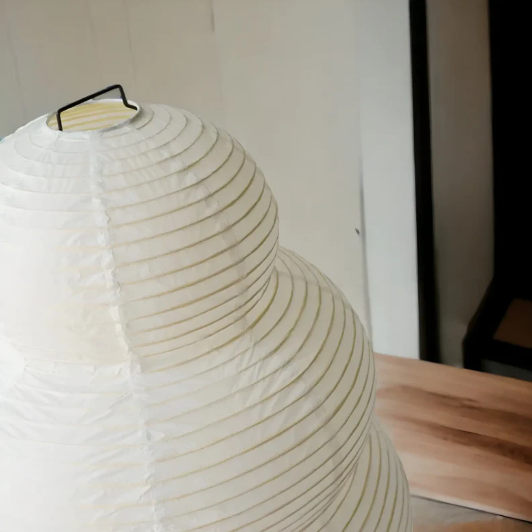 BowLift | Japanese Wabi-Sabi Floor Lamp - SereneAura