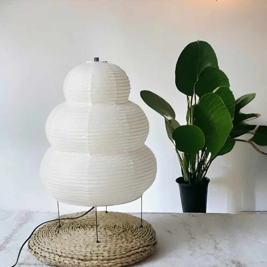 BowLift | Japanese Wabi-Sabi Floor Lamp - SereneAura