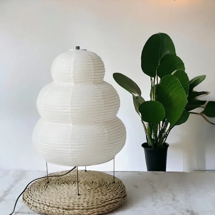 BowLift | Japanese Wabi-Sabi Floor Lamp - SereneAura