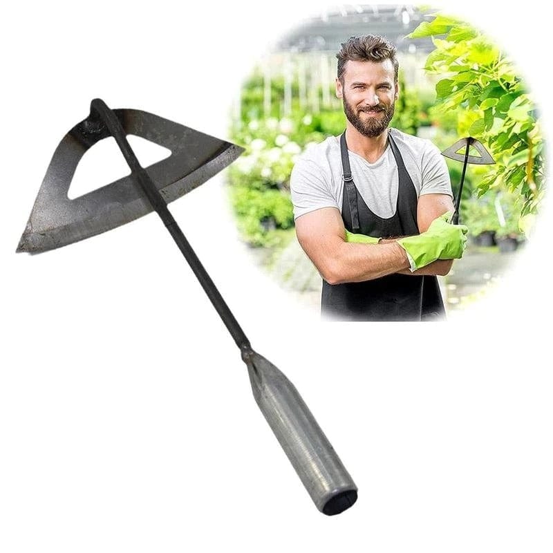 BowLift | HollowHoe Pro | Sharp Steel Gardening Hoe for Soil