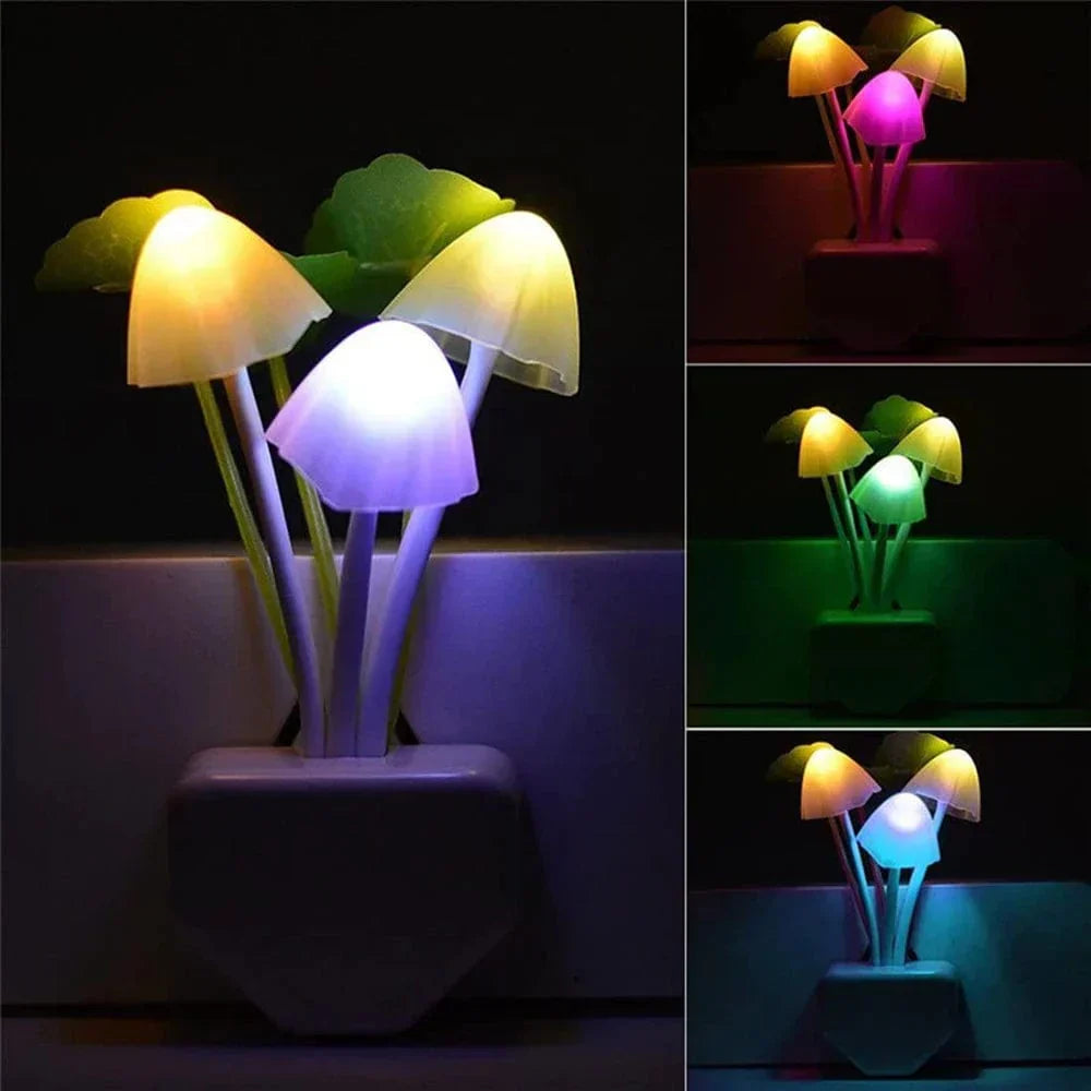 BowLift | Mushroom Night Light LED – Energy Saving with Smart Sensor | Magical Mood Lighting for Children's Room