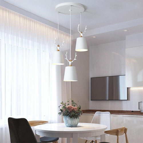 BowLift | ForestGlow Pendant - Elegant LED pendant light with antler design