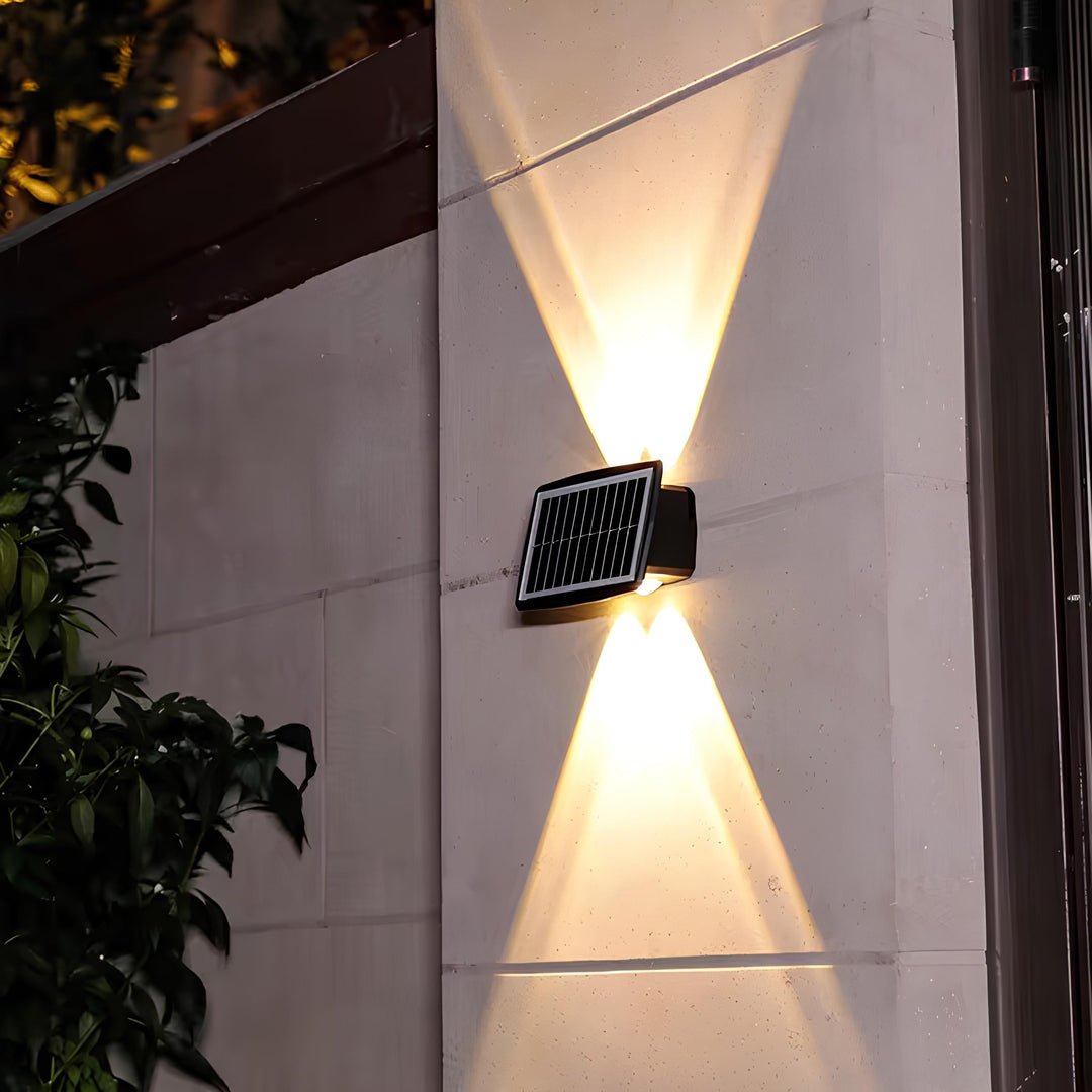BowLift | Outdoor Solar LED Wall Light Black
