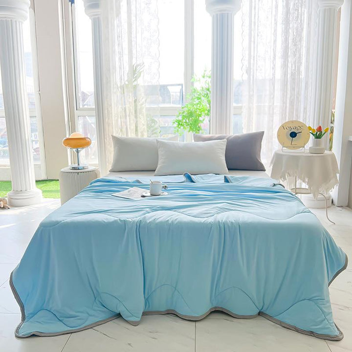 Cooling Ice Silk Summer Comforter machine washable | Bowlift