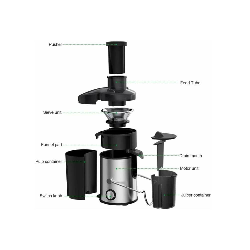 Juicer with pitcher 800W (1.25 liter pulp container) | Bowlift