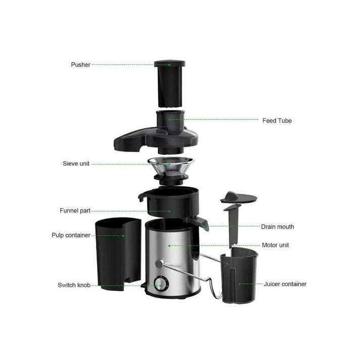 Juicer with pitcher 800W (1.25 liter pulp container) | Bowlift