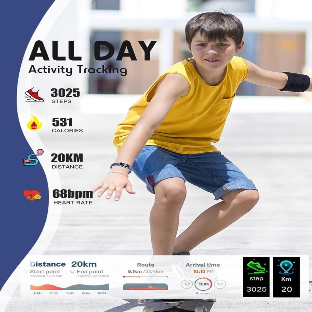 BowLift | Kids Activity Tracker Watch – Smart Fitness Smartwatch with GPS and Heart Rate Monitor