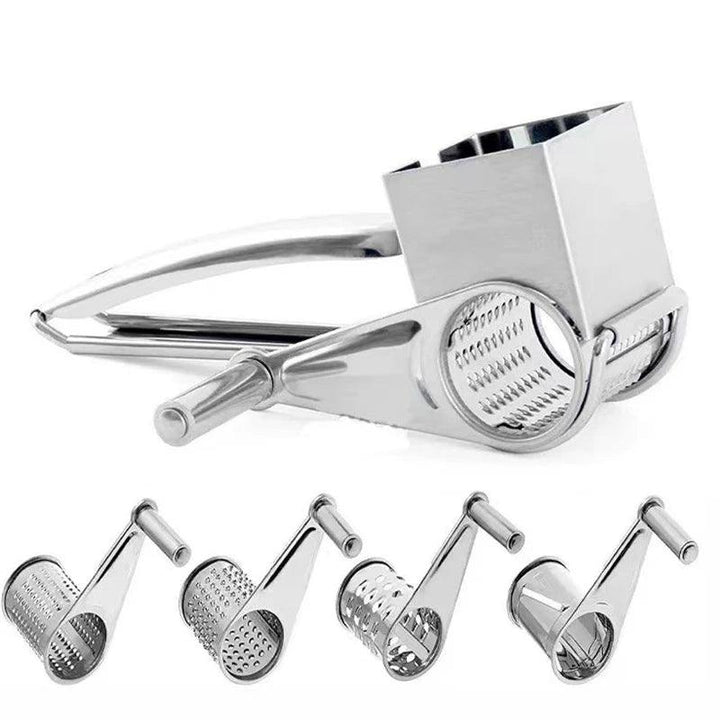 BowLift | Rotary Hand Grater Made of Stainless Steel with Replaceable Drums