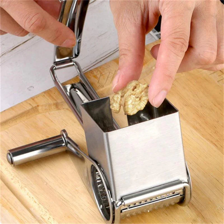 BowLift | Rotary Hand Grater Made of Stainless Steel with Replaceable Drums