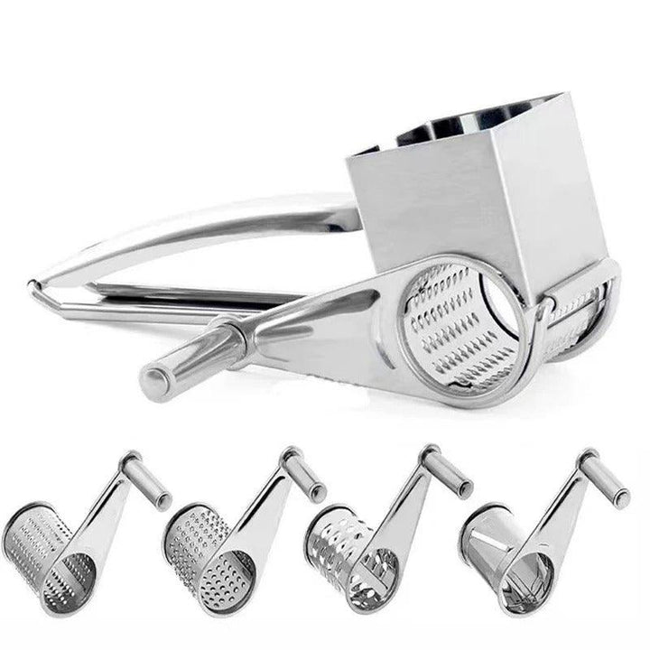BowLift | Rotary Hand Grater Made of Stainless Steel with Replaceable Drums