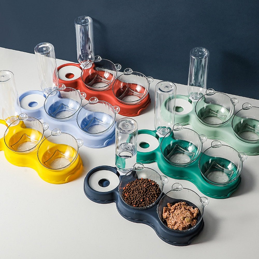 BowLift | FEASTFLOW – 3-in-1 Elevated Feeding Station with Automatic Water Dispenser