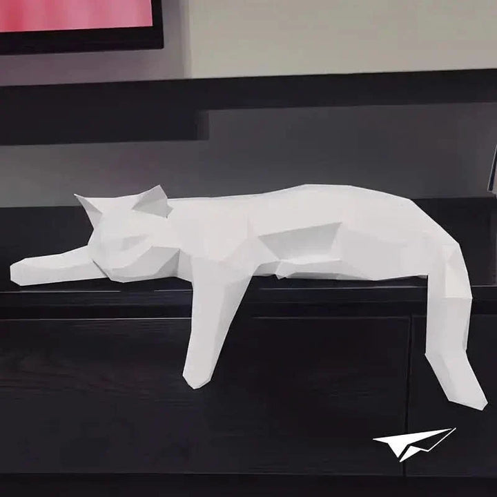 BowLift | Modern Decorative Cat Figurine for Home Interiors