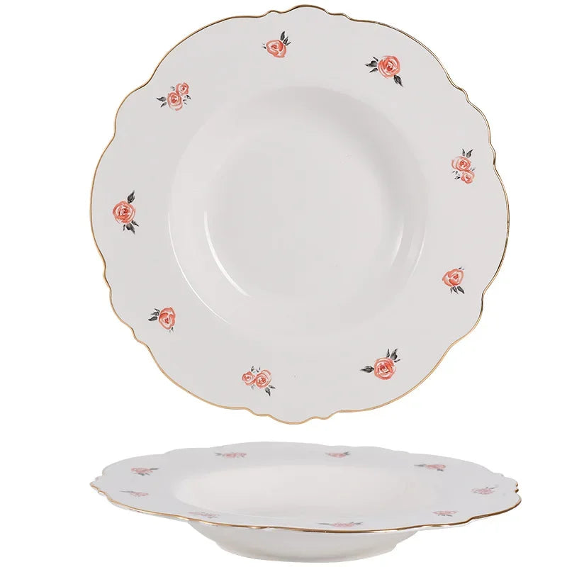 Kawaii Scoop Plate Ceramic Bowl Salad Spoon Steak Plate Dinnerware | Bowlift