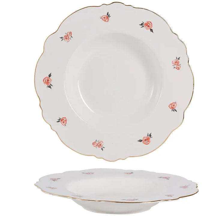 Kawaii Scoop Plate Ceramic Bowl Salad Spoon Steak Plate Dinnerware | Bowlift