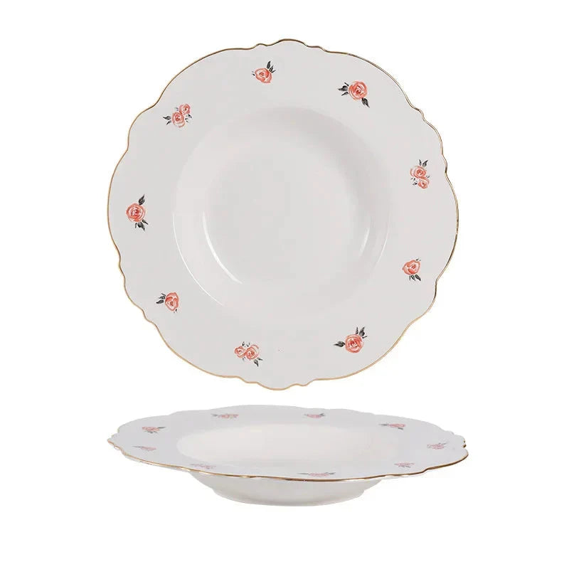 Kawaii Scoop Plate Ceramic Bowl Salad Spoon Steak Plate Dinnerware | Bowlift