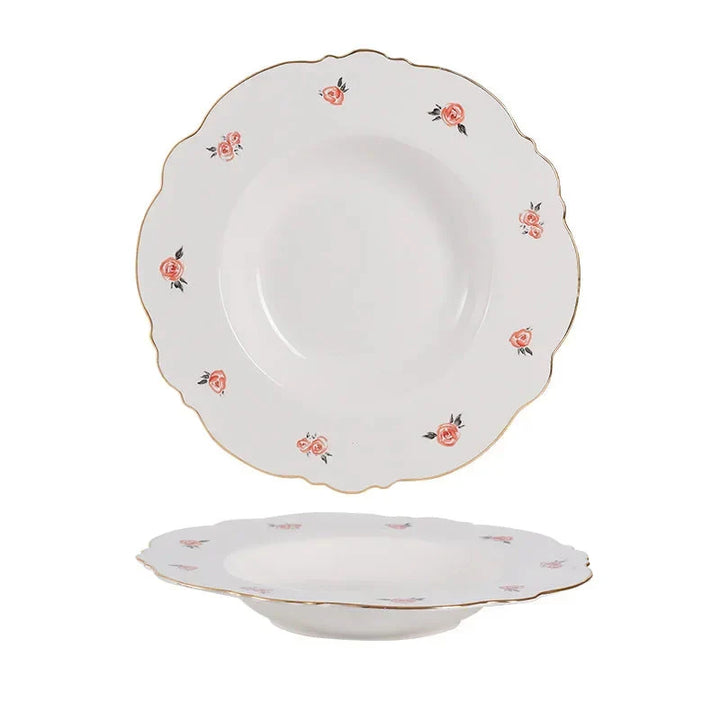 Kawaii Scoop Plate Ceramic Bowl Salad Spoon Steak Plate Dinnerware | Bowlift