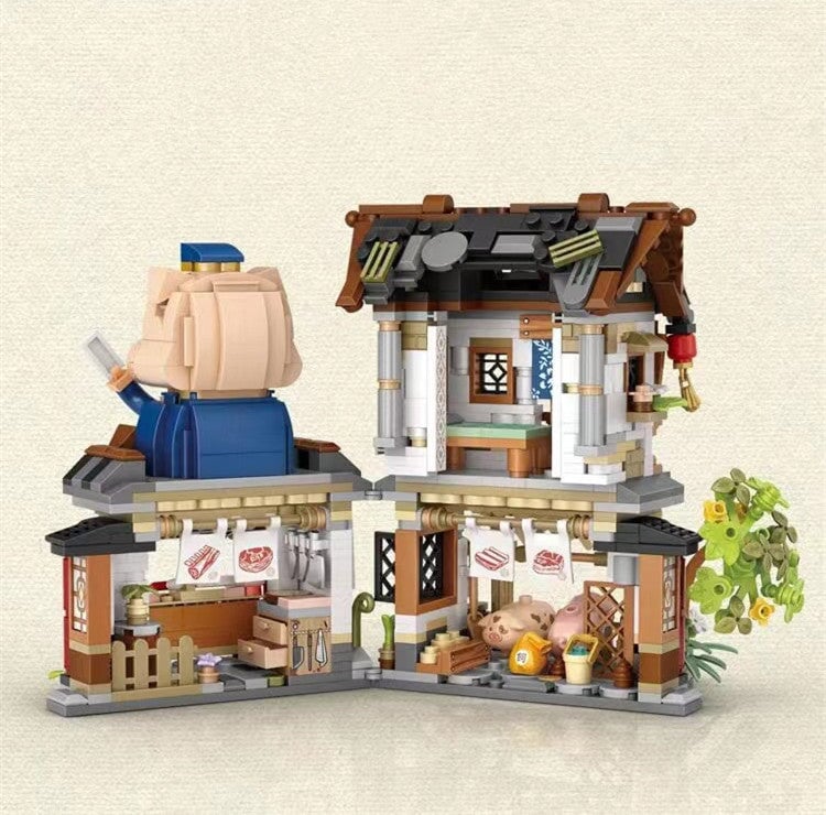 BowLift | Ancient Honey Bee & Bacon Shops Micro Building Set Collection
