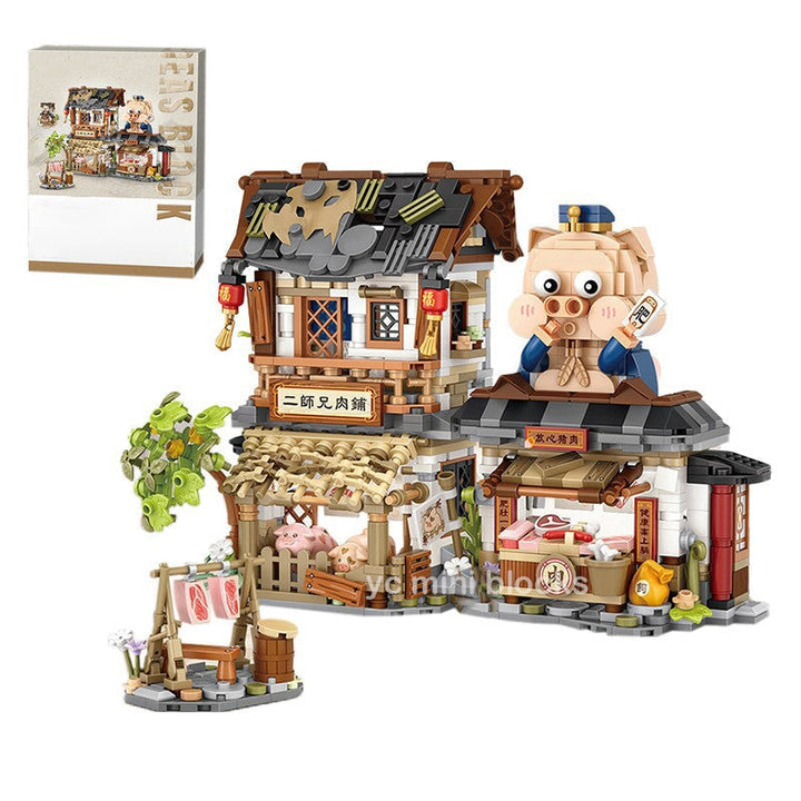 BowLift | Ancient Honey Bee & Bacon Shops Micro Building Set Collection