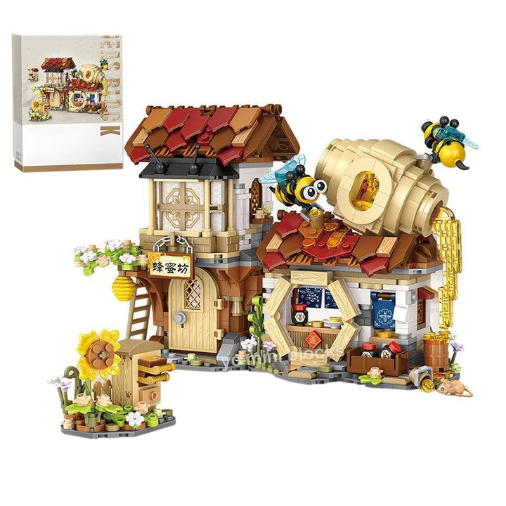 BowLift | Ancient Honey Bee & Bacon Shops Micro Building Set Collection
