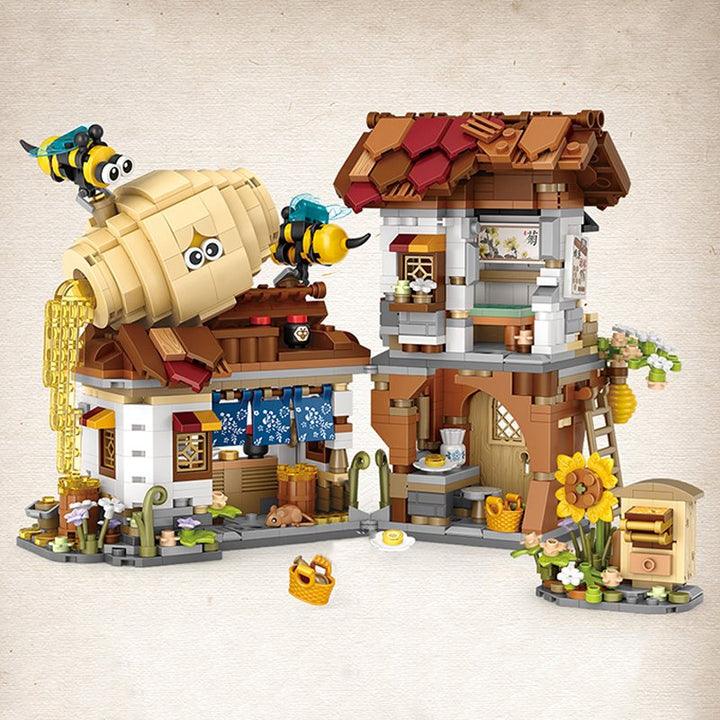 BowLift | Ancient Honey Bee & Bacon Shops Micro Building Set Collection