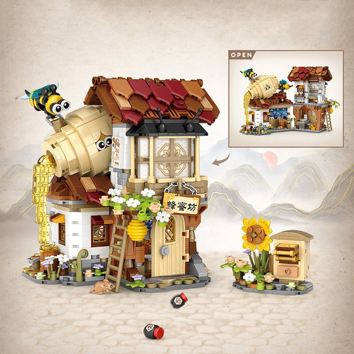 BowLift | Ancient Honey Bee & Bacon Shops Micro Building Set Collection