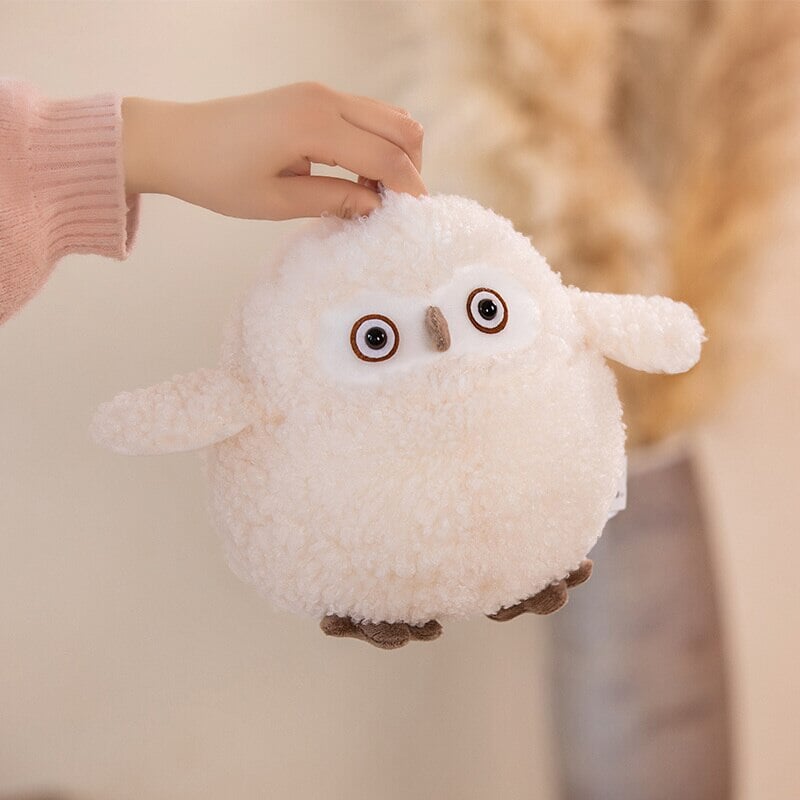 BowLift | Biege Shocked Chonky Owl Plushie