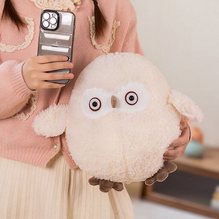 BowLift | Biege Shocked Chonky Owl Plushie