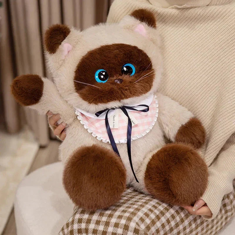 BowLift | Big-eyed Calico Siamese Cat Plush Friends