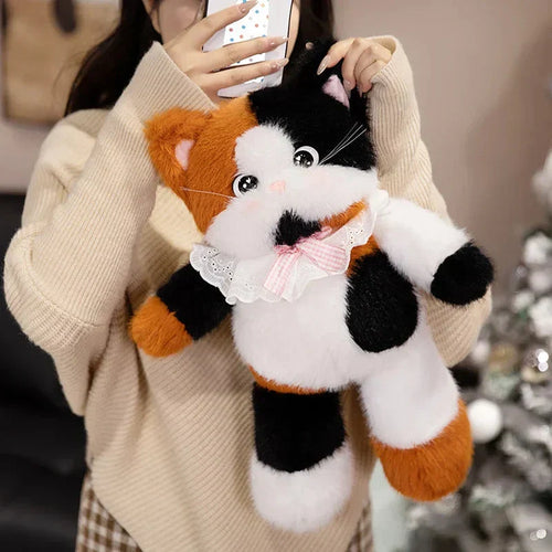 BowLift | Big-eyed Calico Siamese Cat Plush Friends