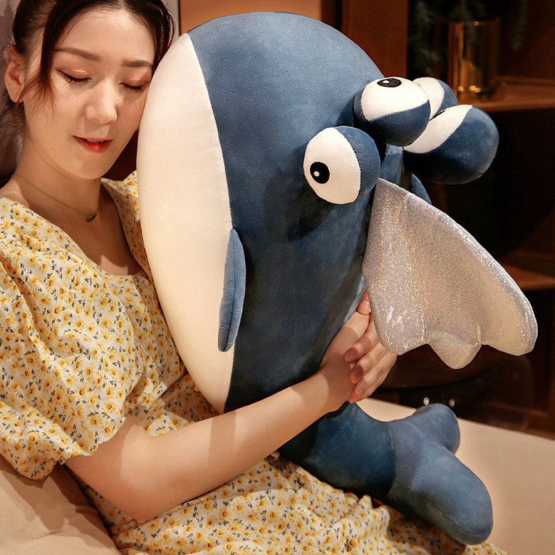 BowLift | Blue Alien Whale with Wings Plushie