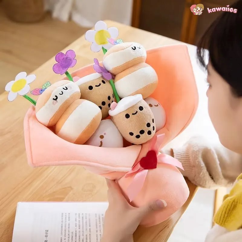 BowLift | Boba Bubble Tea Flower Bouquet Plushie