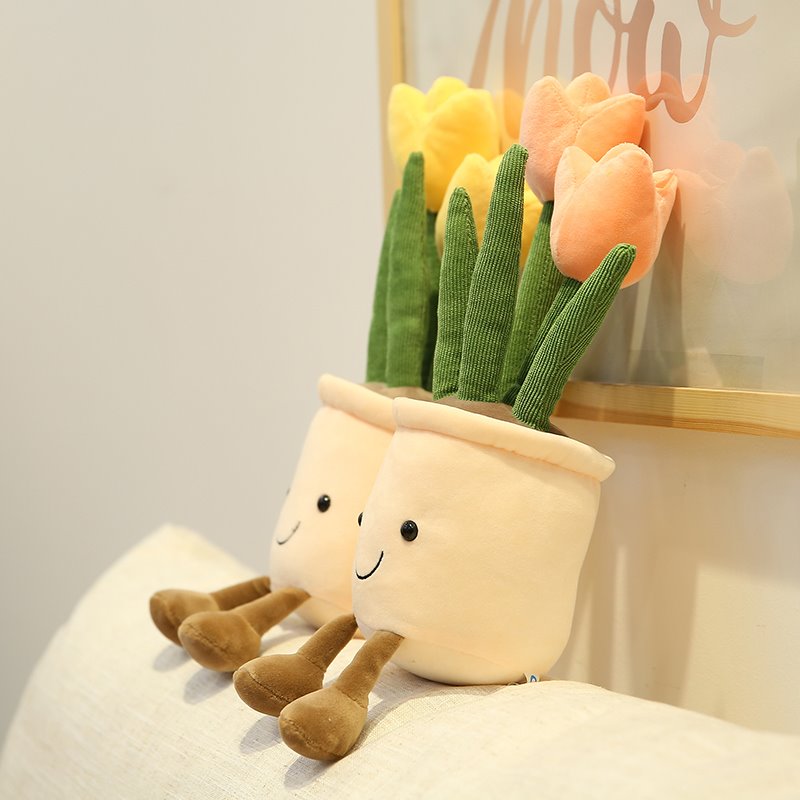 BowLift | Bubbly Tulip Flower Pot Plush