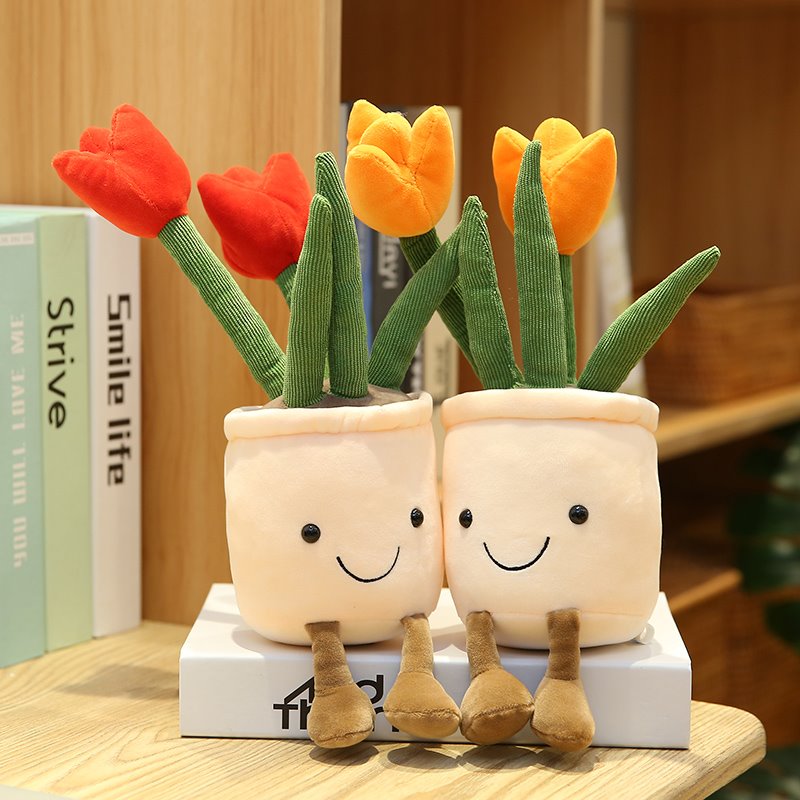 BowLift | Bubbly Tulip Flower Pot Plush