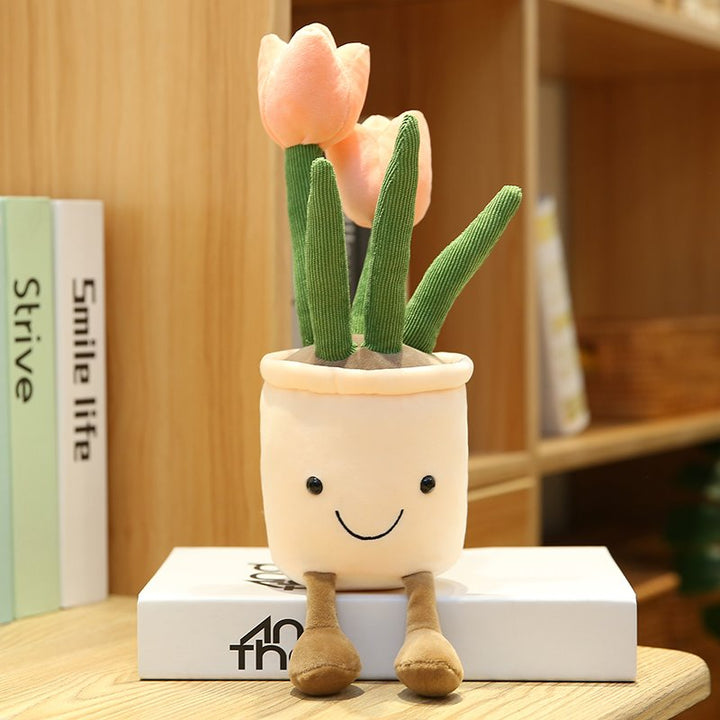BowLift | Bubbly Tulip Flower Pot Plush