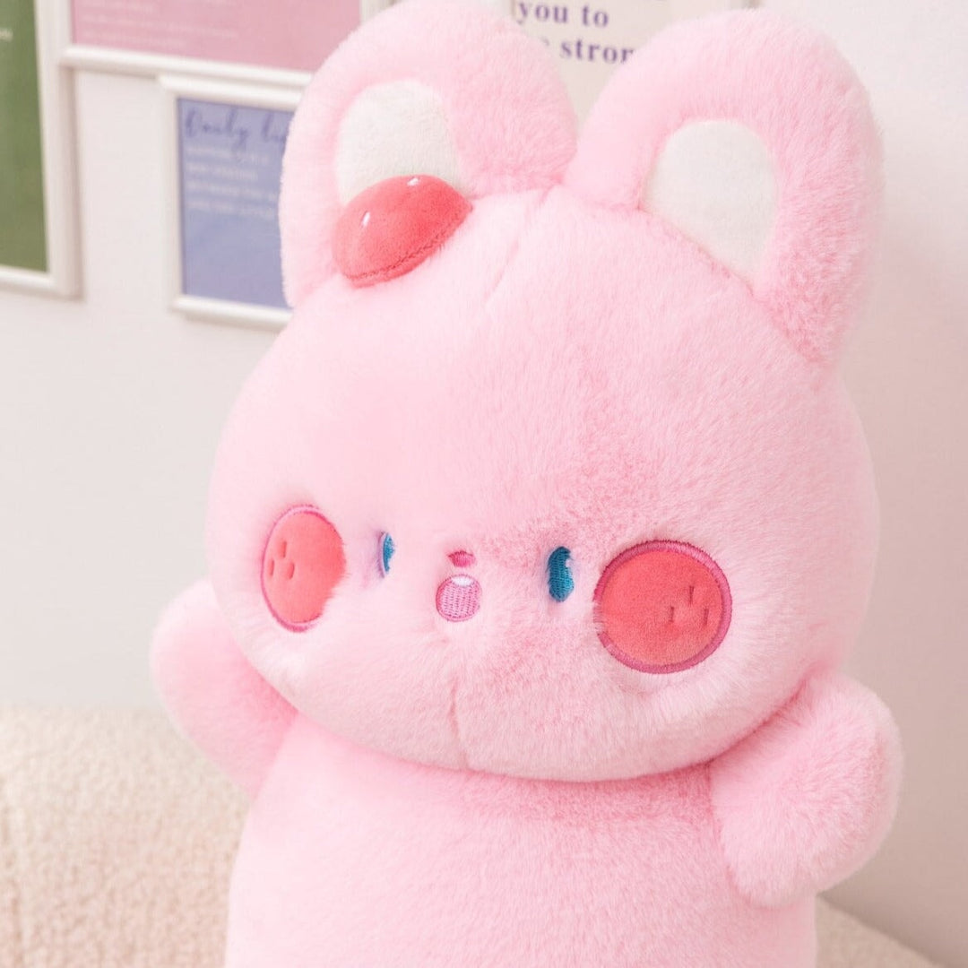 BowLift | Buttons the Fluffy Pink Bunny Plushie