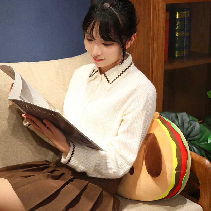 BowLift | Capybara & Dog Hamburger Plushie Pillow
