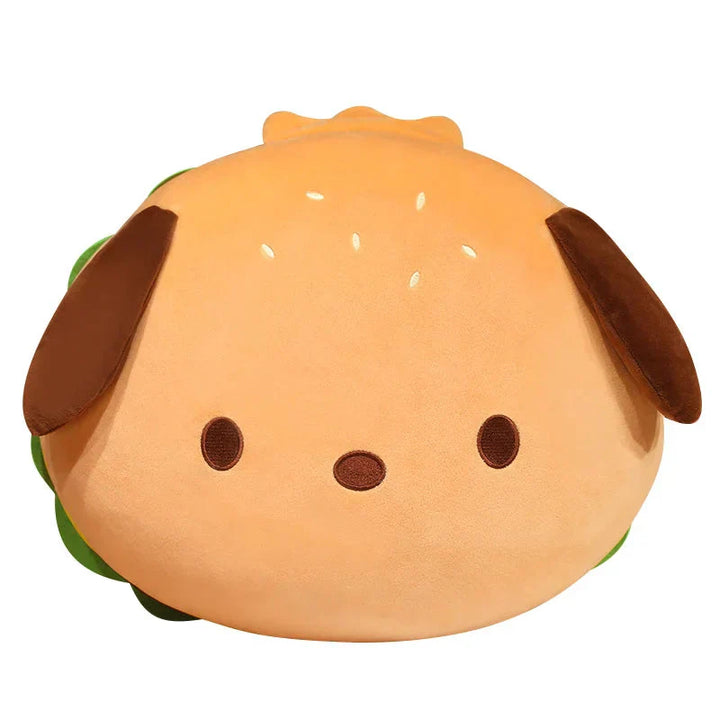 BowLift | Capybara & Dog Hamburger Plushie Pillow